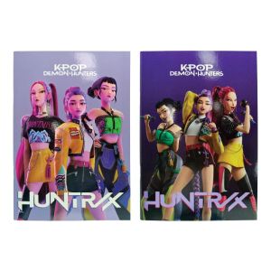 K-POP DEMON HUNTERS Тетрадка B5 40 листа с мека корица Huntrix Lilac, асортимент