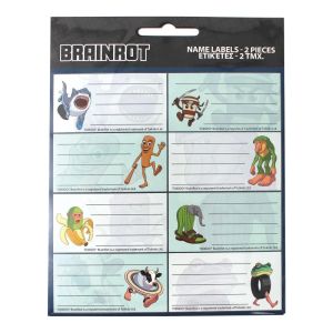 Toikido Brainrot Етикети за тетрадки 16 броя