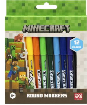 Astra Кръгли флумастери Minecraft 12 цвята