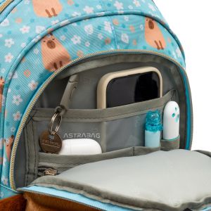 Astra Ученическа раница Пухкава капибара, AB330, 39 х 28 х 15 см