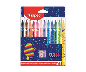 Maped Флумастери Color peps Pixel Party, 12 цвята  