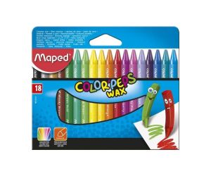 Maped Восъчни пастели Color peps океан, 18 цвята 