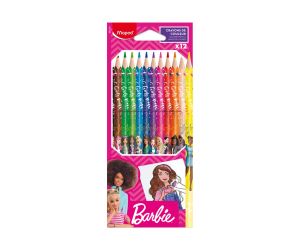 Maped Barbie Цветни моливи, 12 цвята 