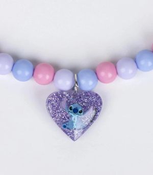 Disney Stitch Скрънчи ластик с 2 фиби и колие 