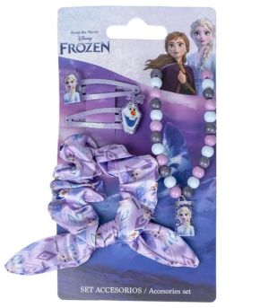 Disney Frozen Скрънчи ластик с 2 фиби и колие 