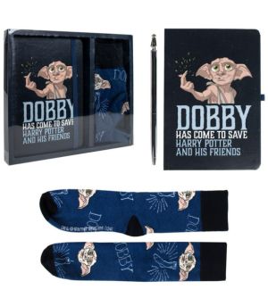 Harry Potter Подаръчен комплект Тефтер, Химикал и Чорапи DOBBY