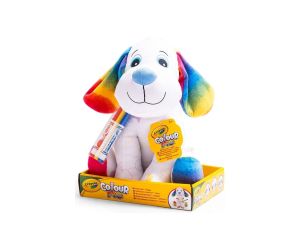 Crayola Плюшена играчка за оцветяване с 3 маркера, куче