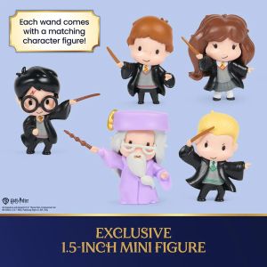 Harry Potter Магьосническа пръчка Изненада с поставка и Фигурка