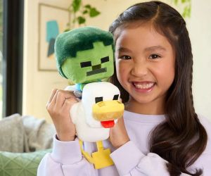 Minecraft Луксозна плюшена играчка Eздач на пиле