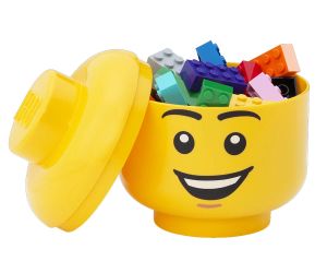 LEGO® Кутия за съхранение Глава (малка) Happy Boy
